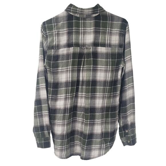 AMERICAN EAGLE Long Sleeve Plaid Button Down Top Womens Size Small S - Picture 2 of 4